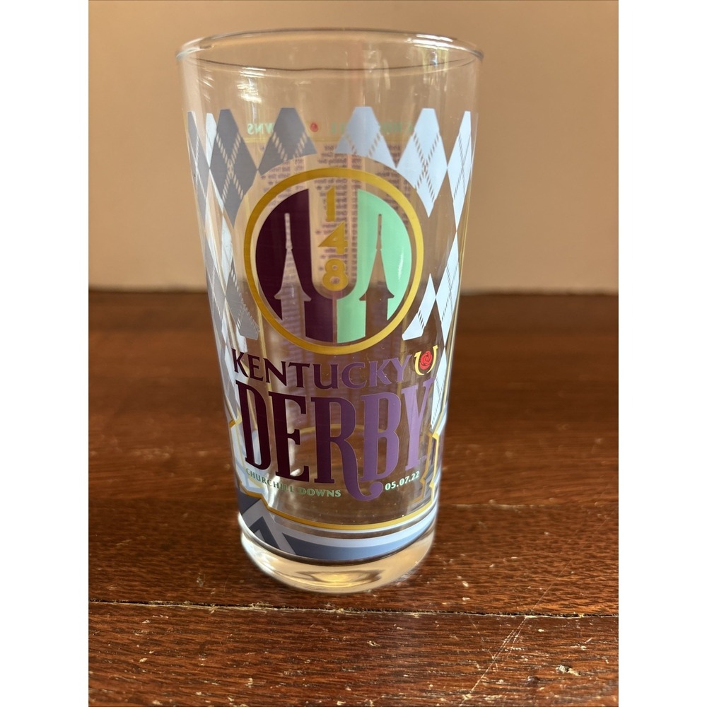 2022 Official KENTUCKY DERBY #148 Mint Julep Glass‎ CHURCHILL DOWNS Souvenir